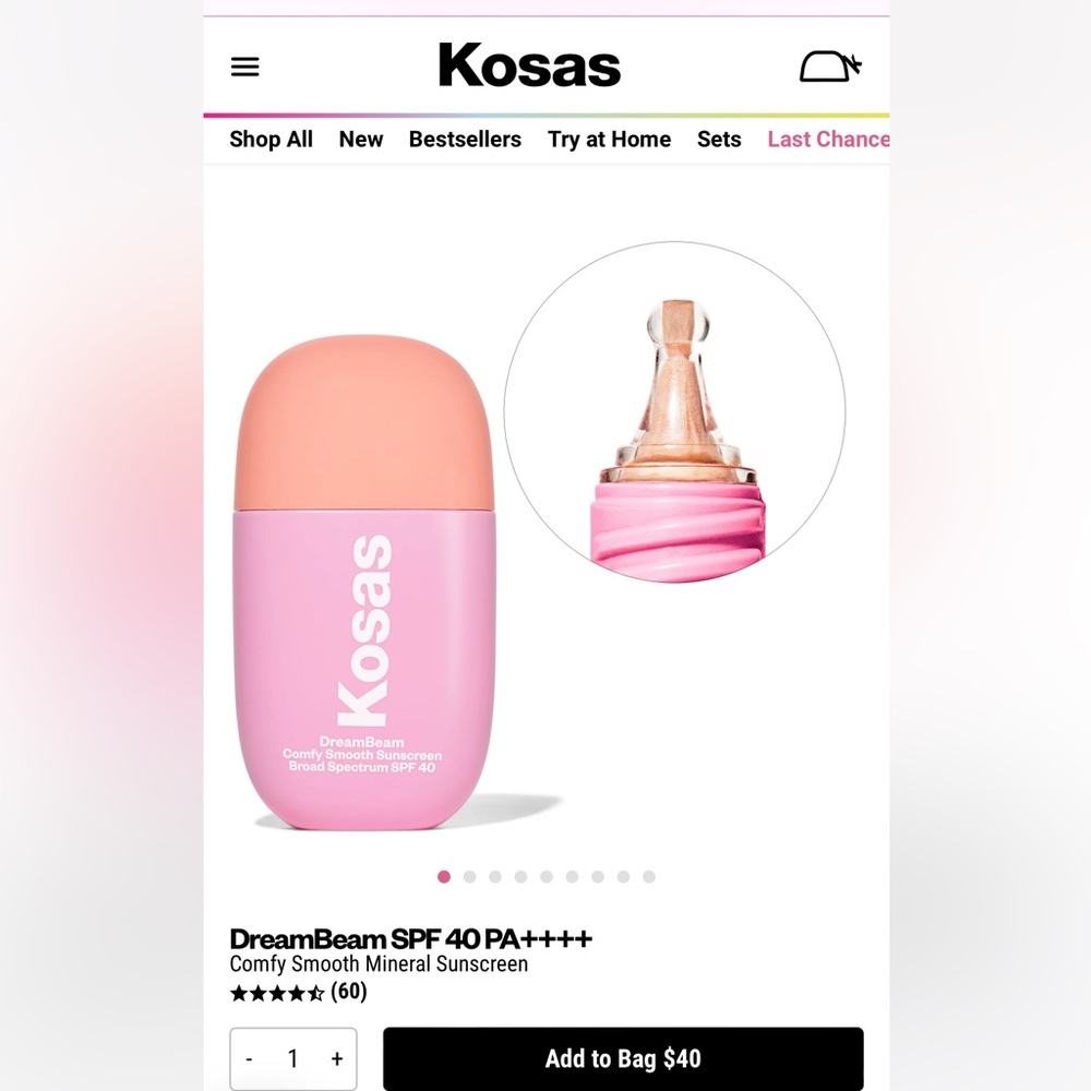 Kosas DreamBeam Spf 40